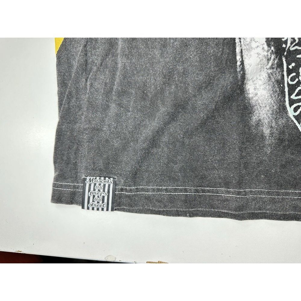 Indigo Red Denim Co. T-shirt Mens 3XL Gangsta White Short Sleeve Graphic‎ Tee - Picture 3 of 11